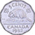 Canadá, George VI, 5 Cents, 1952, Royal Canadian Mint, Chromium And Nickel