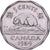 Canadá, Elizabeth II, 5 Cents, 1959, Royal Canadian Mint, Níquel, MBC+, KM:50a