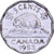 Canadá, Elizabeth II, 5 Cents, 1953, Royal Canadian Mint, Chromium And Nickel