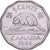 Canadá, Elizabeth II, 5 Cents, 1961, Royal Canadian Mint, Níquel, MBC+, KM:50a