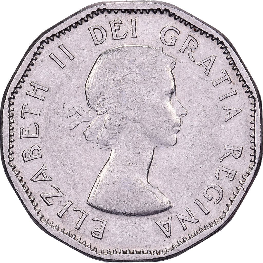 Canada, Elizabeth II, 5 Cents, 1957, Royal Canadian Mint, Nickel, AU(50-53)