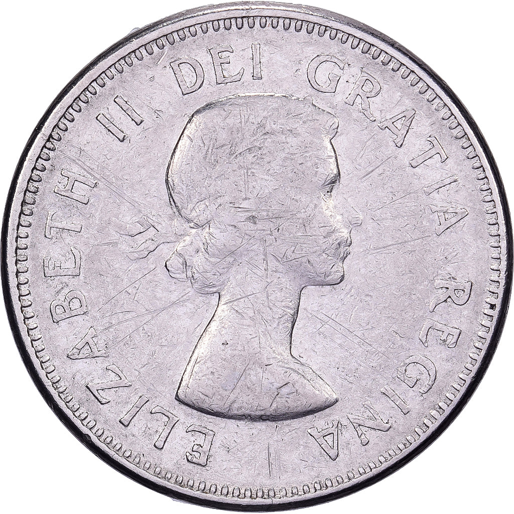 Canada, Elizabeth II, 5 Cents, 1964, Royal Canadian Mint, Nikiel, AU(50-53)