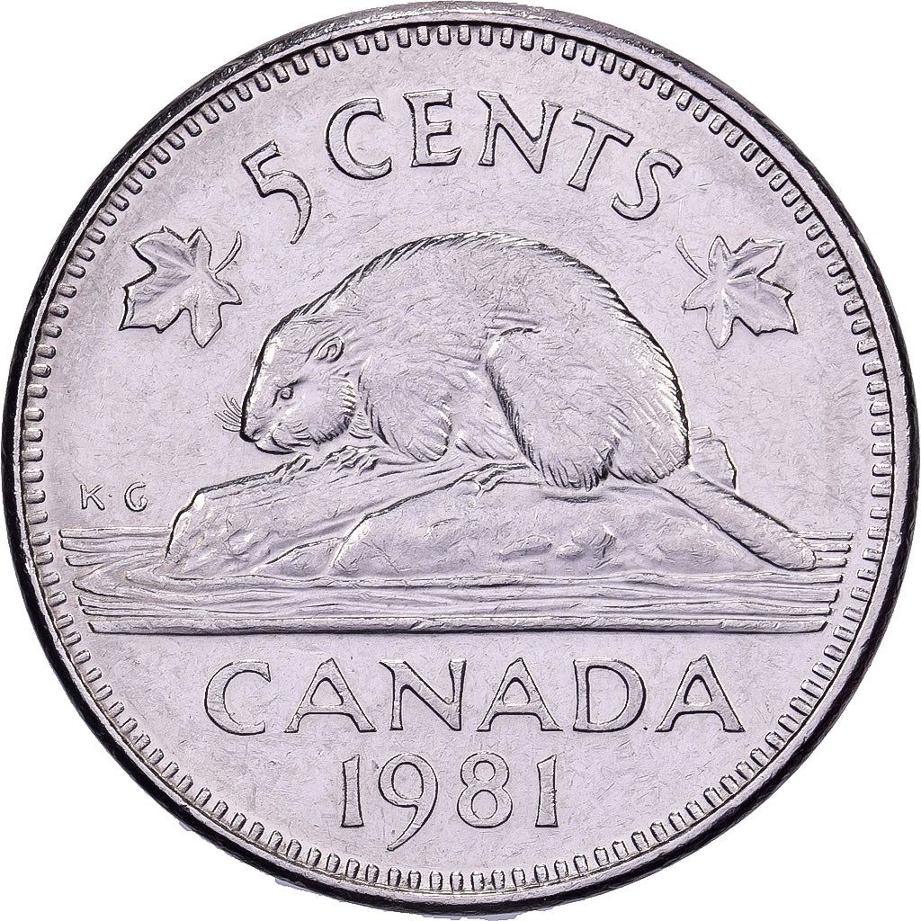 Canadá, Elizabeth II, 5 Cents, 1981, Royal Canadian Mint, Níquel, EBC, KM:60.2