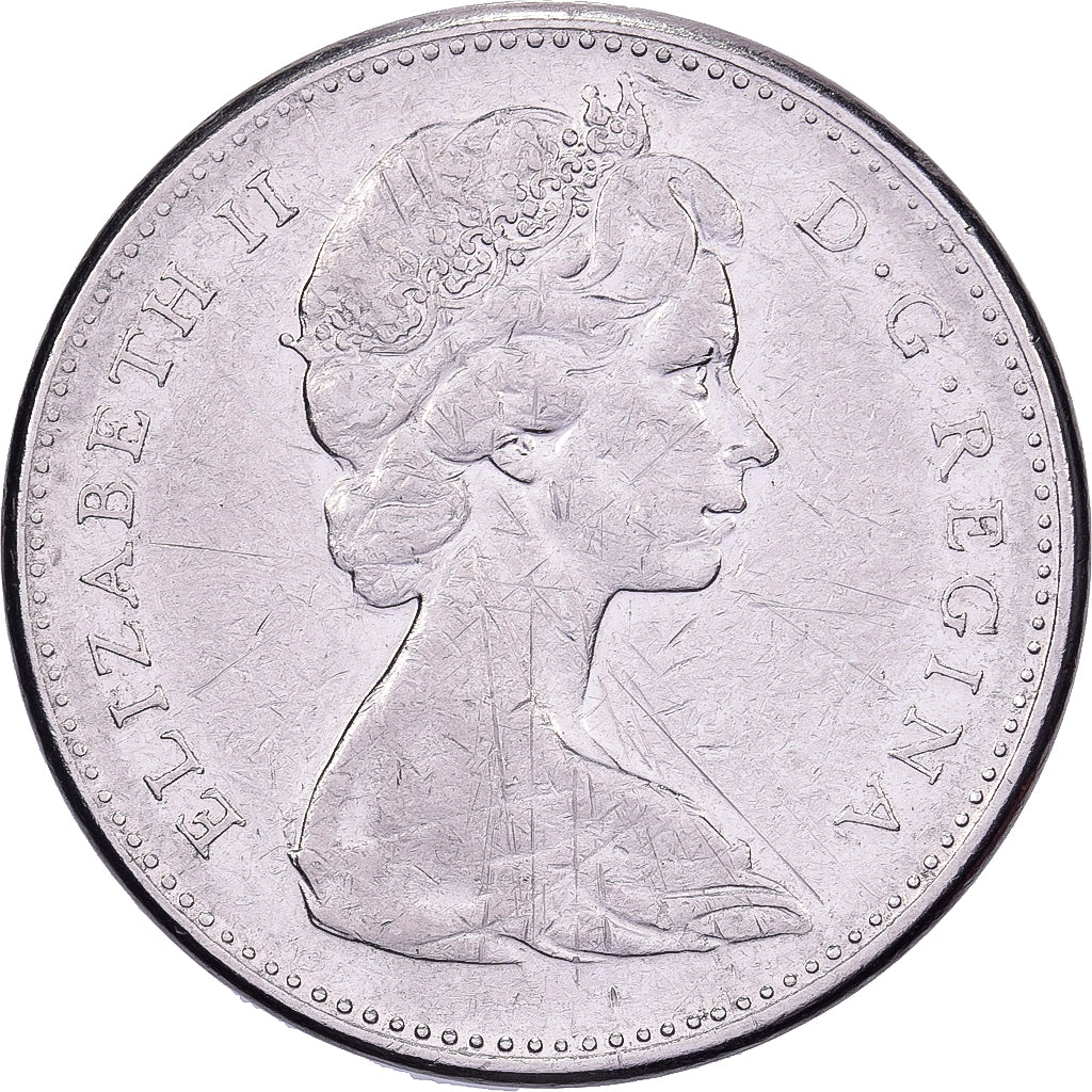 Canada, Elizabeth II, 5 Cents, 1969, Royal Canadian Mint, Nikiel, AU(55-58)