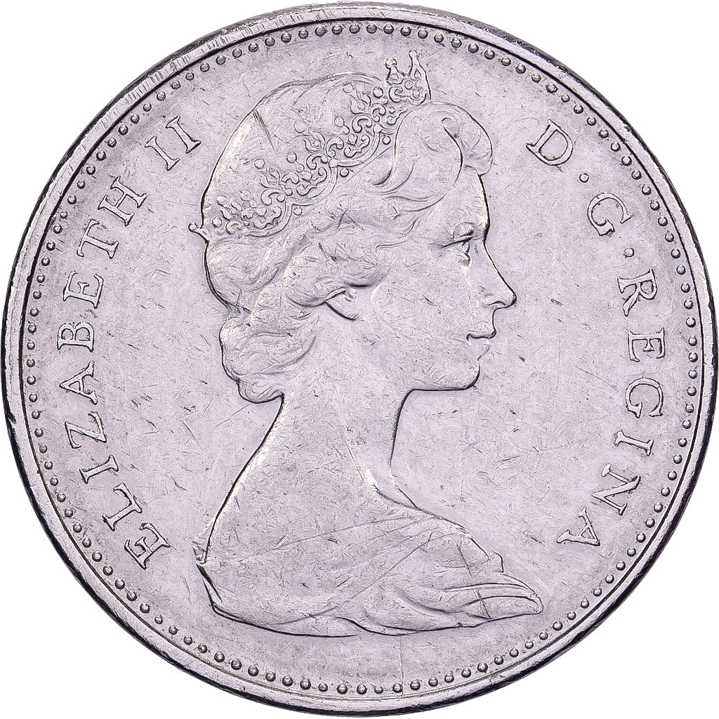 Canada, Elizabeth II, 5 Cents, 1975, Royal Canadian Mint, Nikiel, AU(55-58)