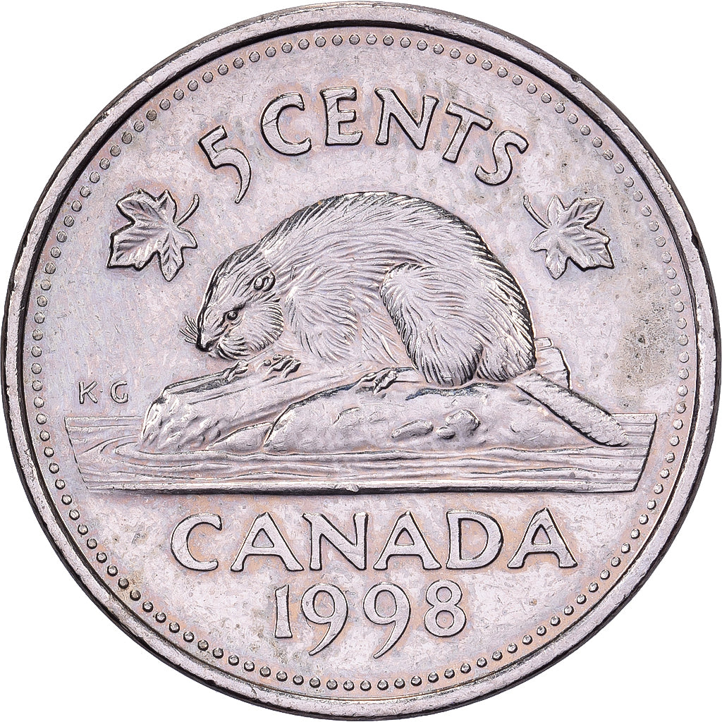 Kanada, Elizabeth II, 5 Cents, 1998, Royal Canadian Mint, Kupfer-Nickel, VZ