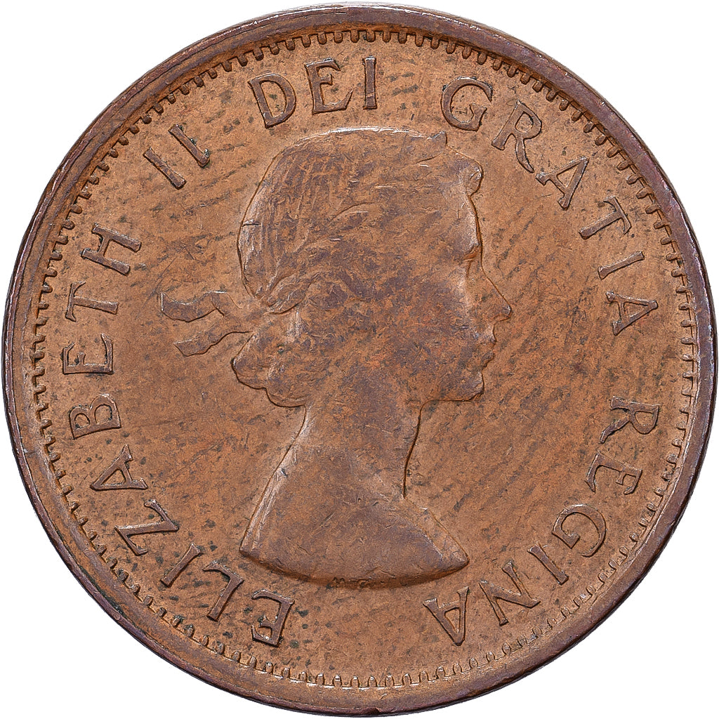 Canadá, Elizabeth II, Cent, 1963, Royal Canadian Mint, Bronce, MBC, KM:49