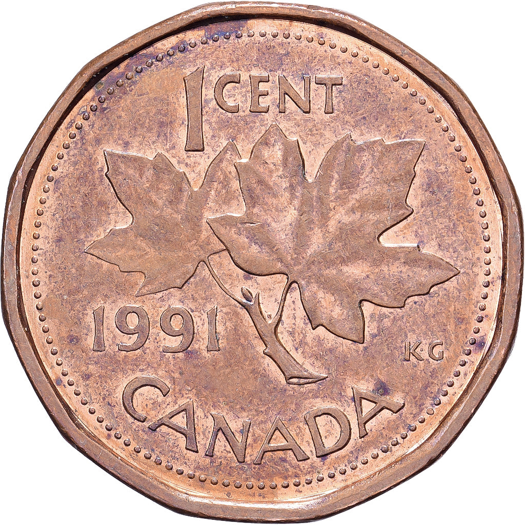 Kanada, Elizabeth II, Cent, 1991, Royal Canadian Mint, Bronze, SS+, KM:181