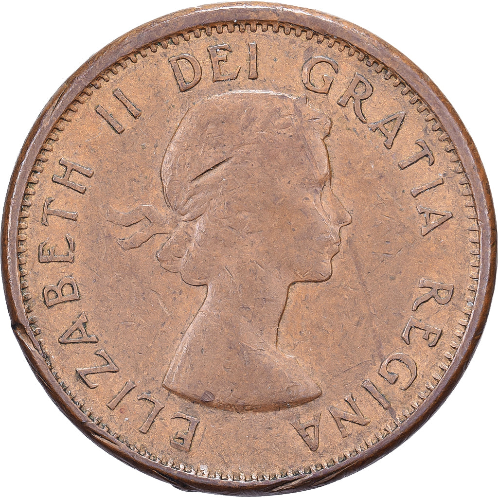 Canadá, Elizabeth II, Cent, 1961, Royal Canadian Mint, Bronce, MBC, KM:49