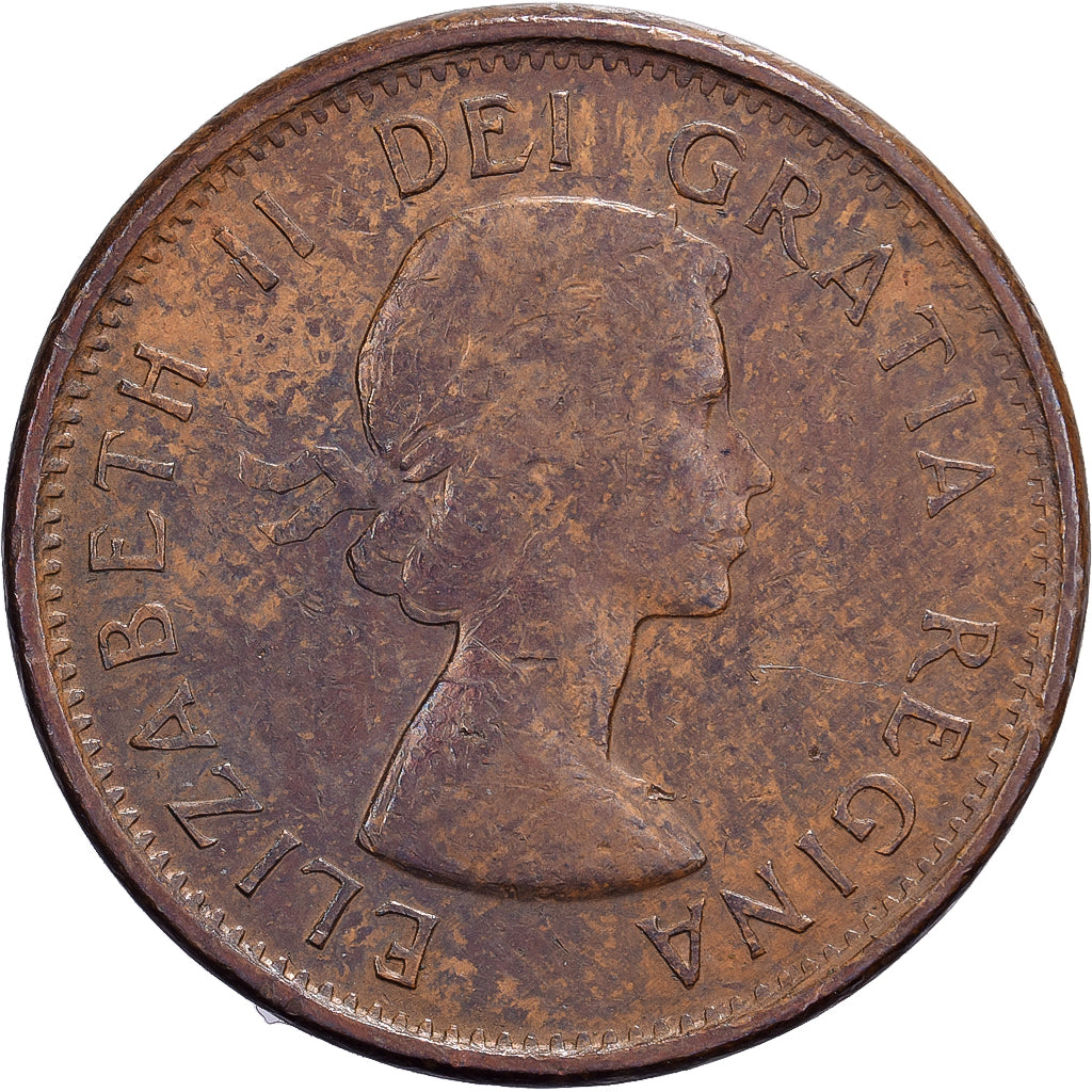 Canadá, Elizabeth II, Cent, 1962, Royal Canadian Mint, Bronce, MBC, KM:49