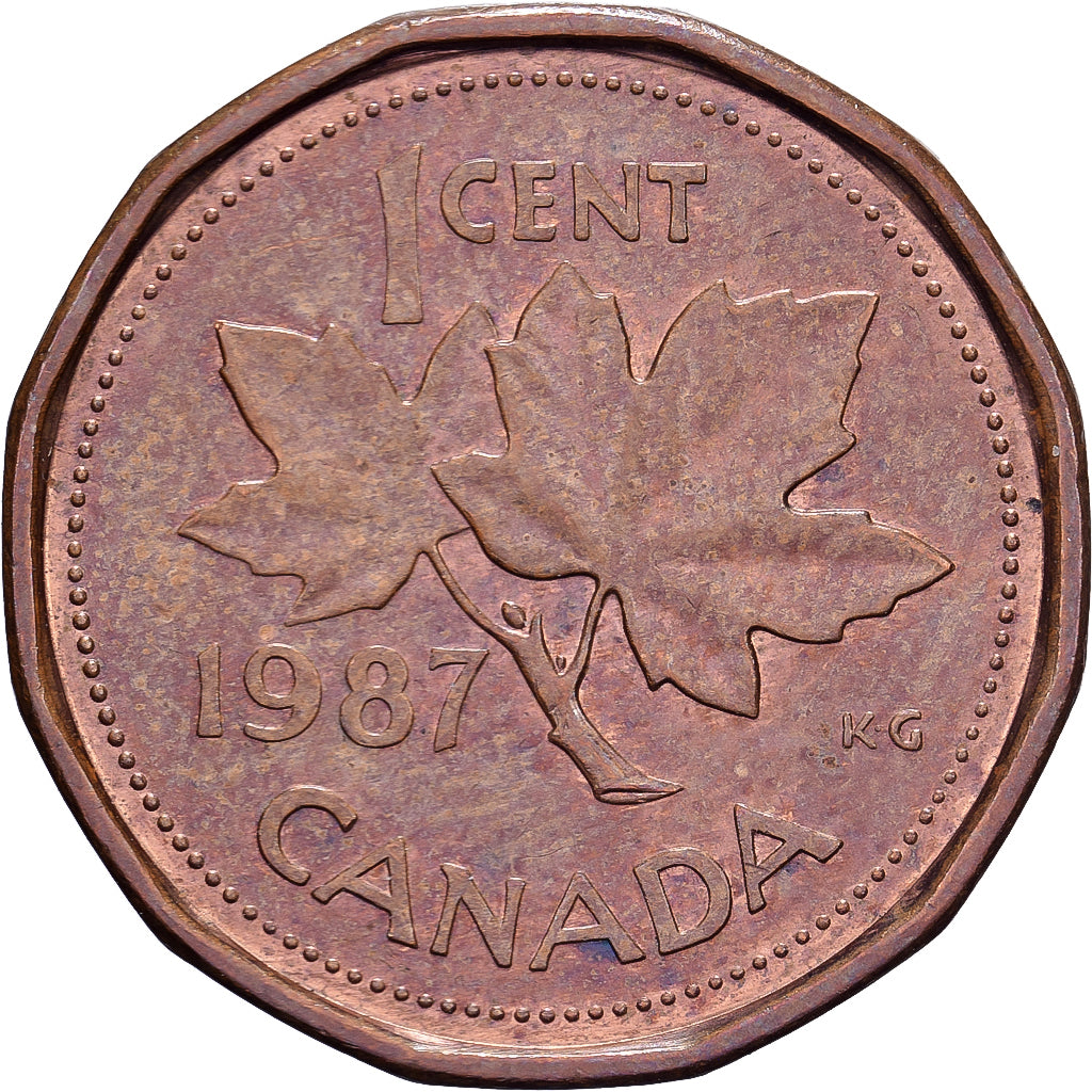 Kanada, Elizabeth II, Cent, 1987, Royal Canadian Mint, Bronze, SS+, KM:132