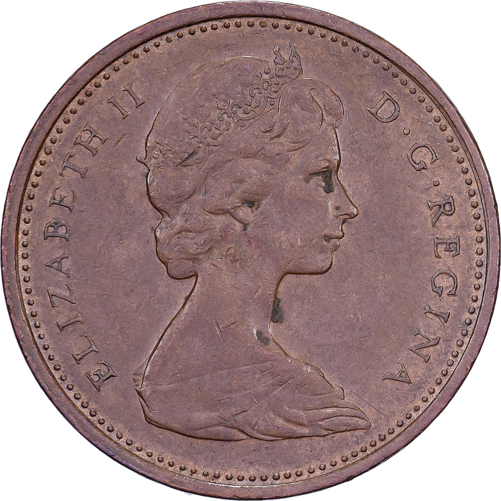 Canadá, Elizabeth II, Cent, 1968, Royal Canadian Mint, Bronce, MBC, KM:59.1