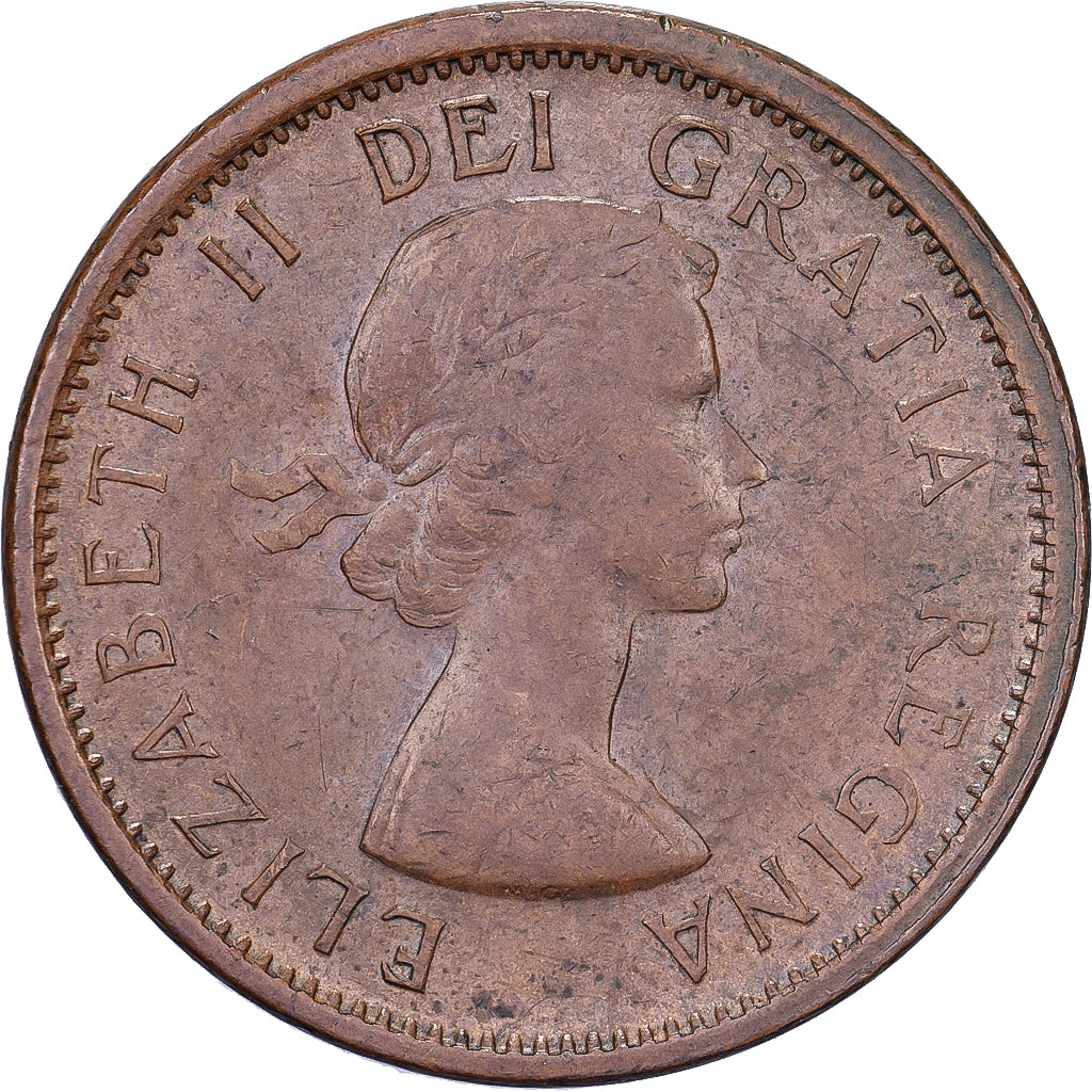 Canadá, Elizabeth II, Cent, 1964, Royal Canadian Mint, Bronce, MBC, KM:49