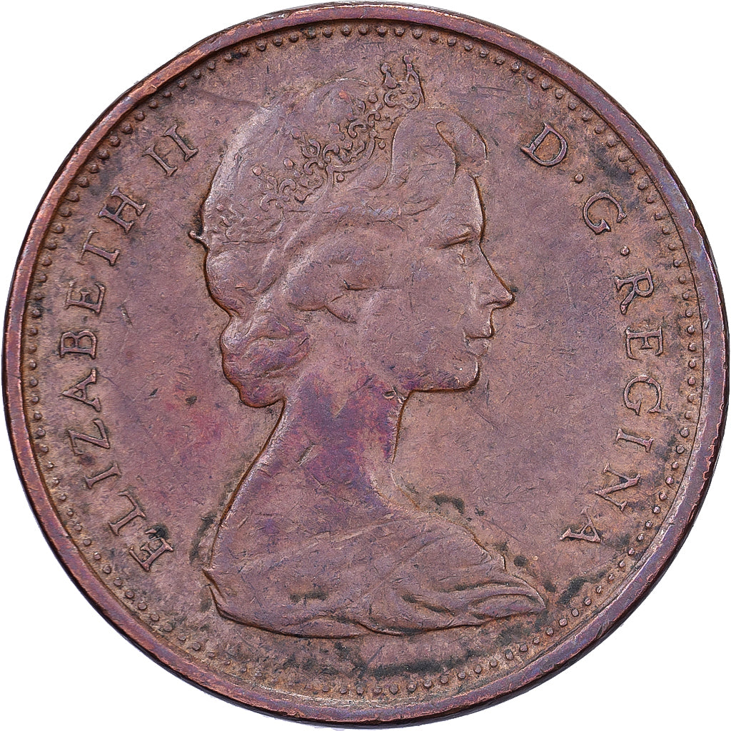 Canada, Elizabeth II, Cent, 1966, Royal Canadian Mint, Bronzo, BB, KM:59.1