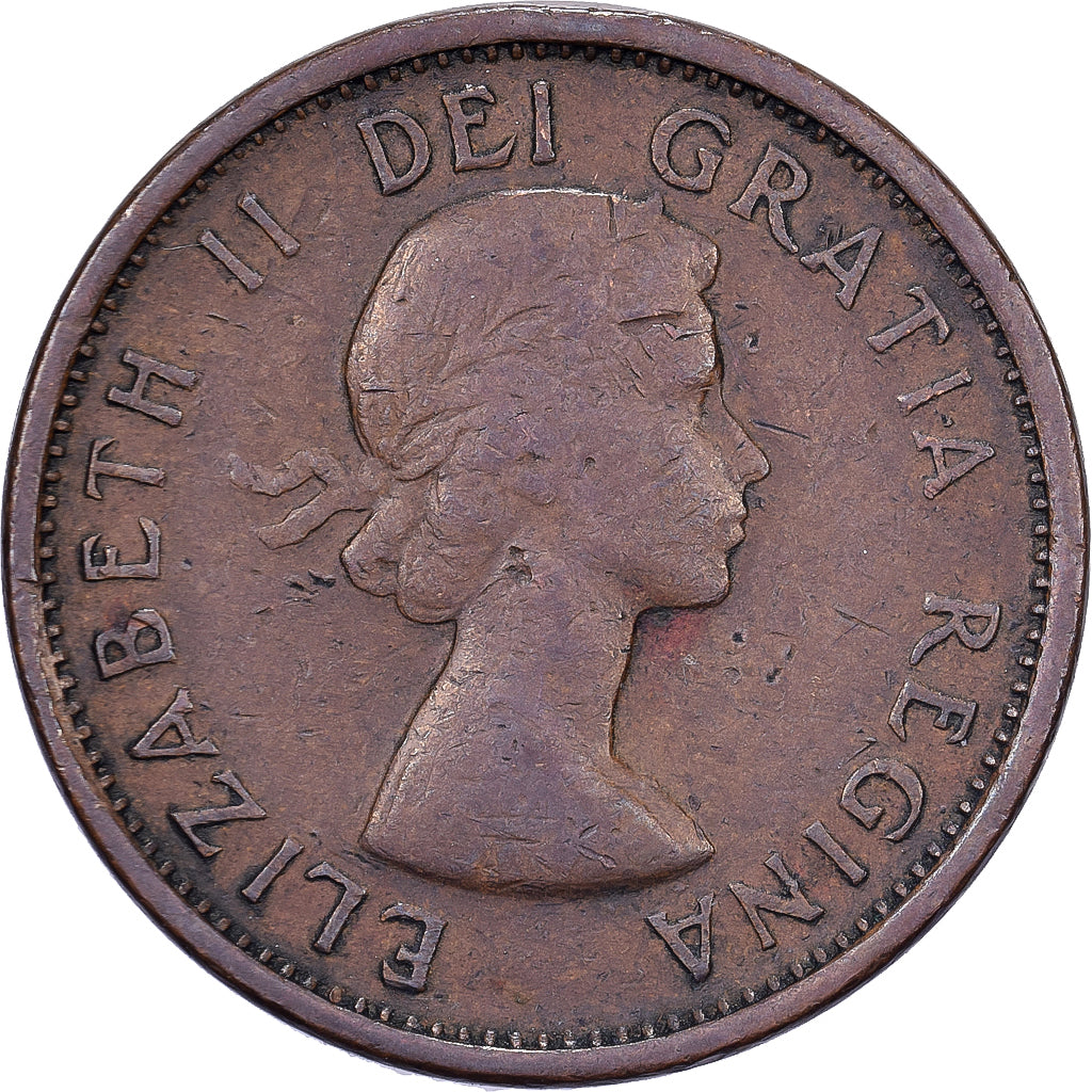 Canada, Elizabeth II, Cent, 1957, Royal Canadian Mint, Bronzen, ZF, KM:49