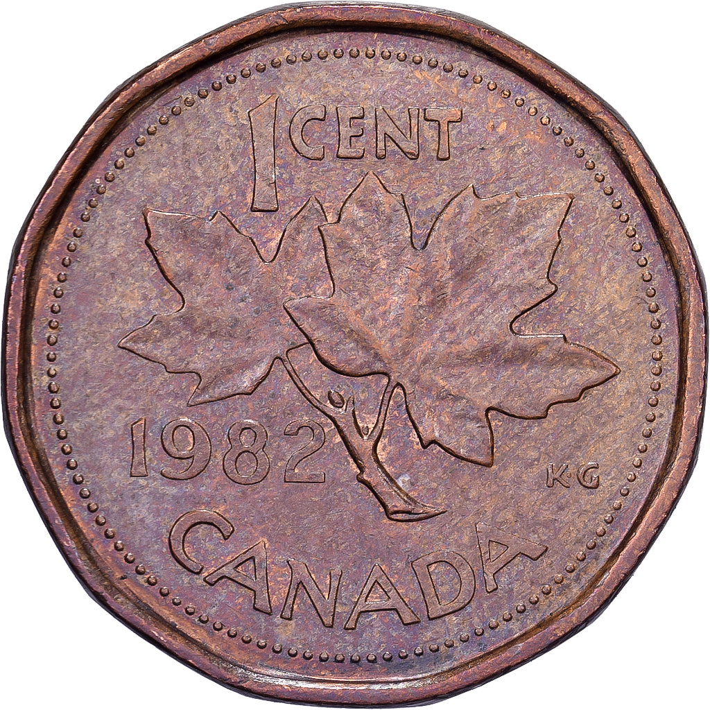 Canadá, Elizabeth II, Cent, 1982, Royal Canadian Mint, Bronce, MBC, KM:132