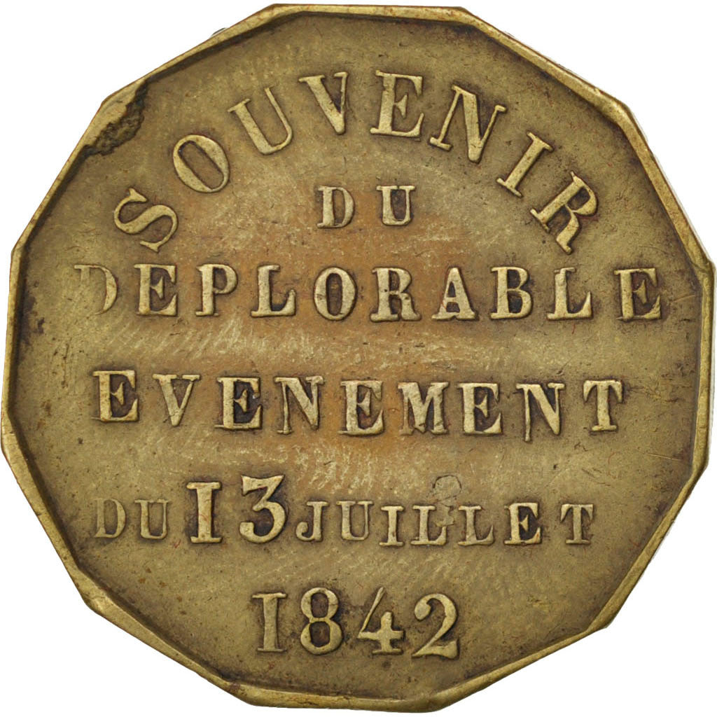 France, Medal, Louis Philippe I, 1842, Copper, AU(50-53)