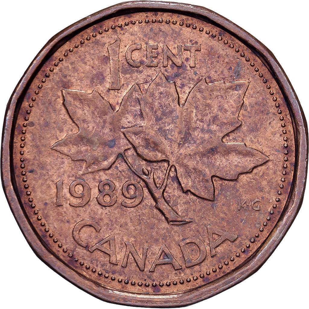 Canadá, Elizabeth II, Cent, 1989, Royal Canadian Mint, Bronce, MBC, KM:132