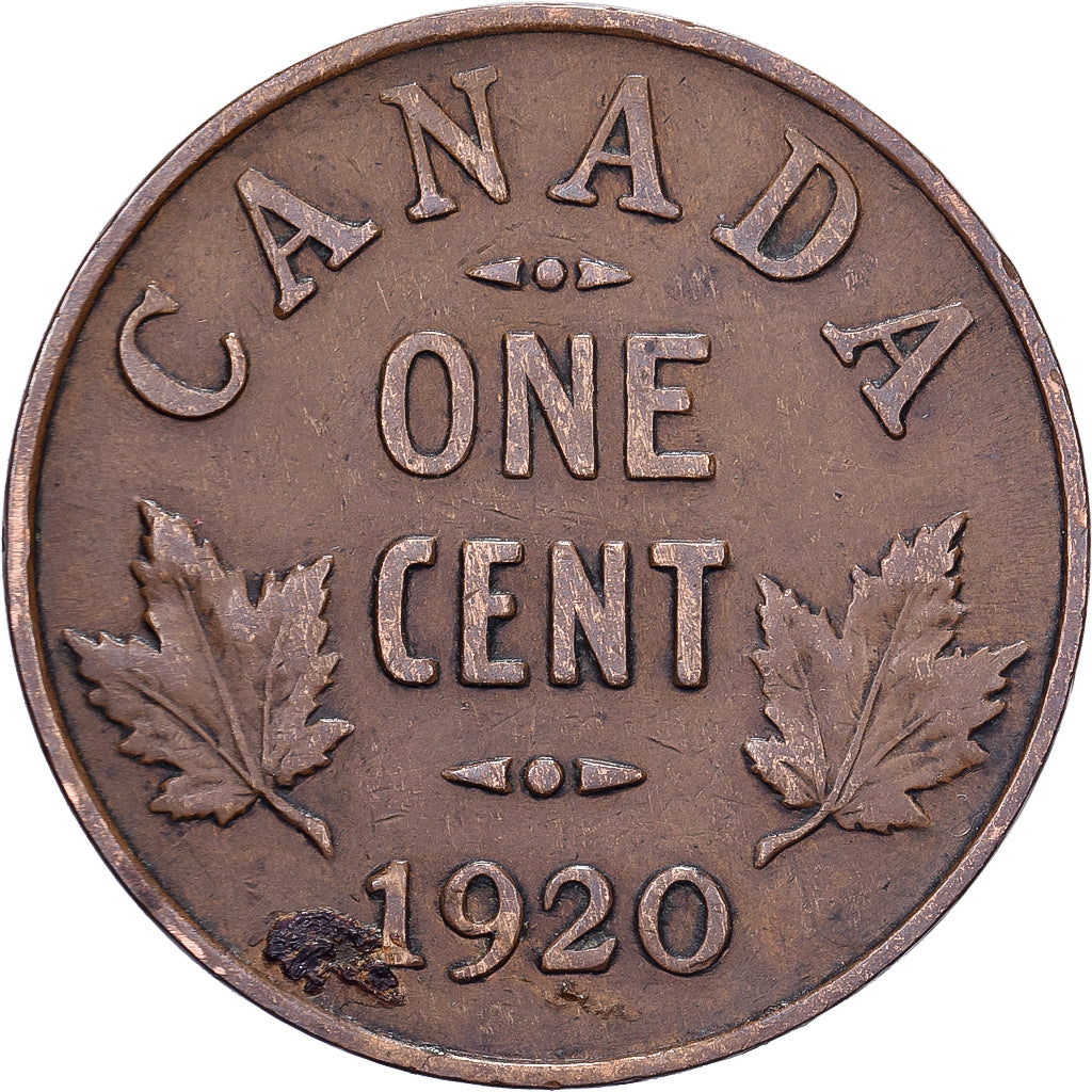 Canada, George V, Cent, 1920, Royal Canadian Mint, Bronze, EF(40-45), KM:28