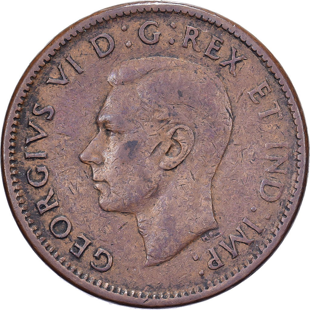 Canadá, George VI, Cent, 1944, Royal Canadian Mint, Bronce, MBC, KM:32