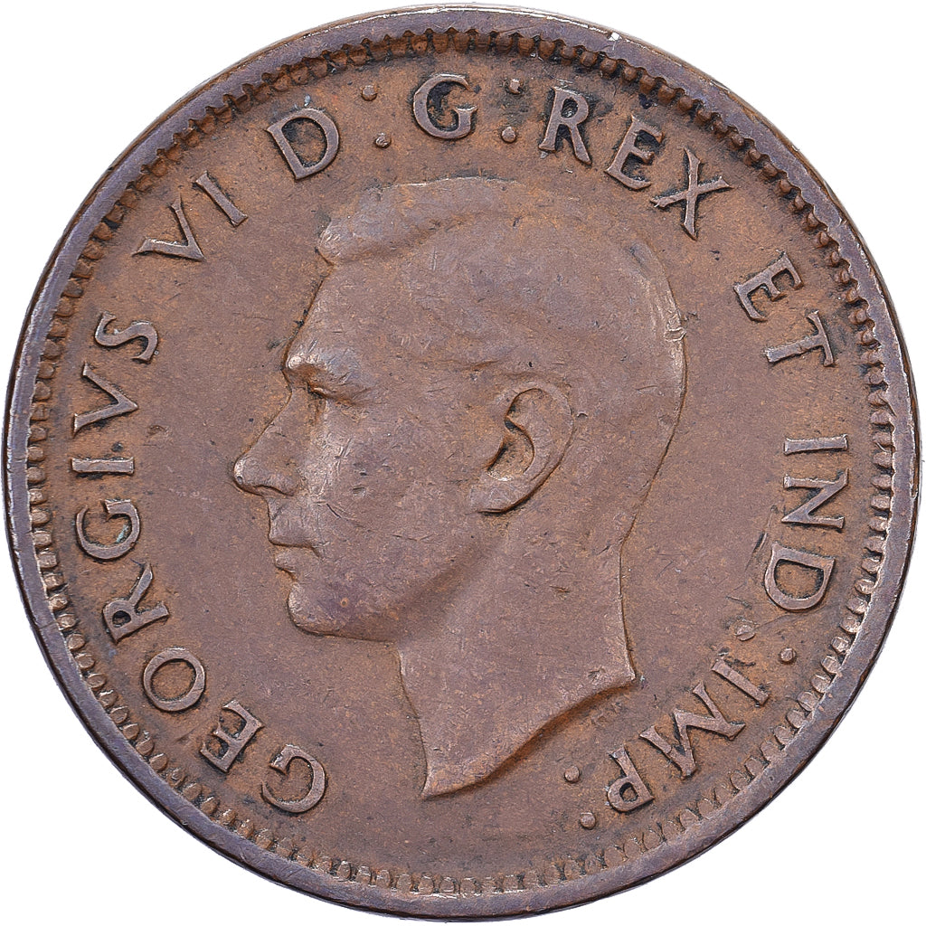 Kanada, George VI, Cent, 1941, Royal Canadian Mint, Bronze, SS, KM:32