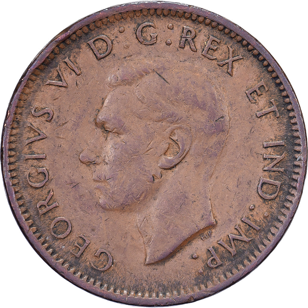 Kanada, George VI, Cent, 1942, Royal Canadian Mint, Bronze, SS, KM:32