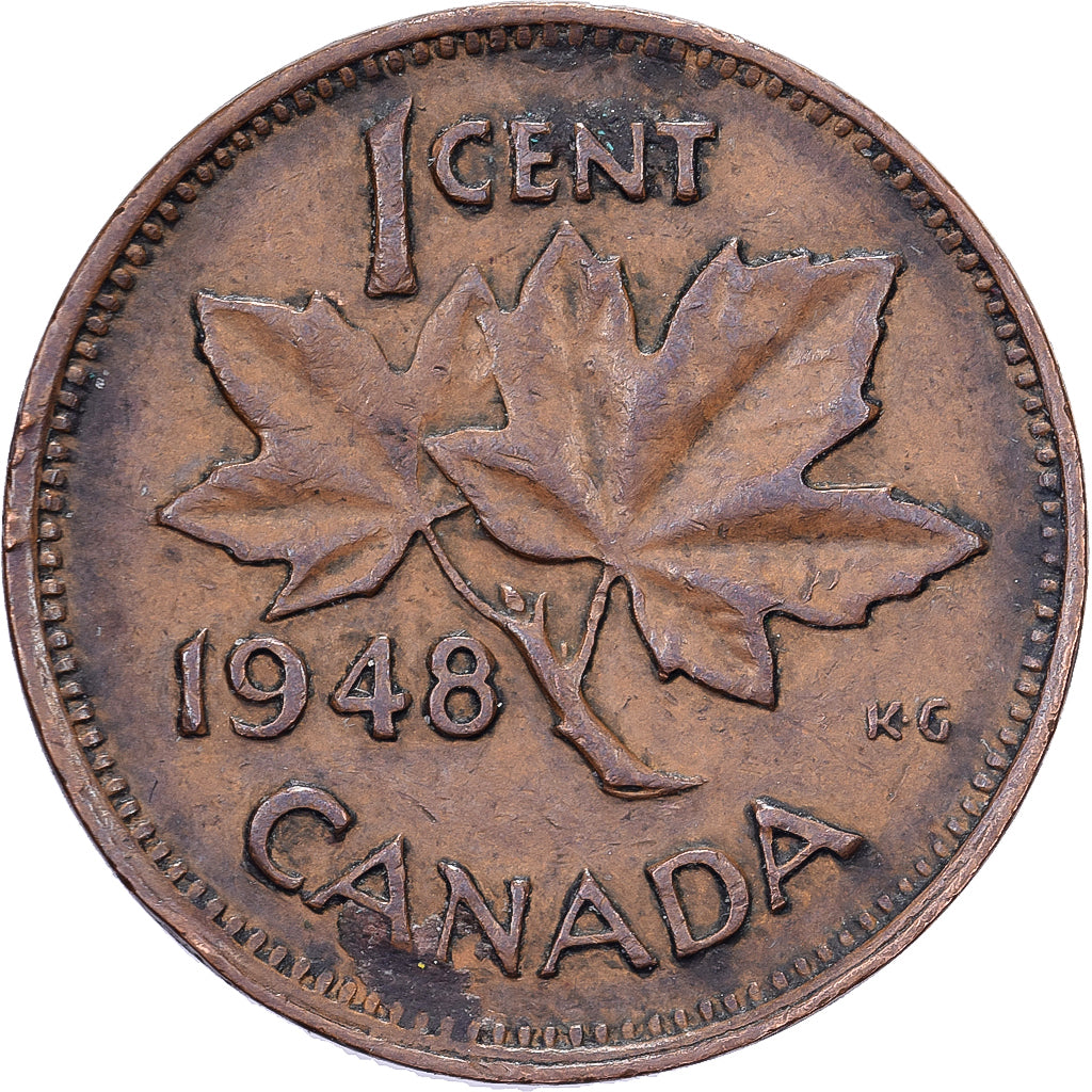 Canada, George VI, Cent, 1948, Royal Canadian Mint, Bronzo, BB, KM:41
