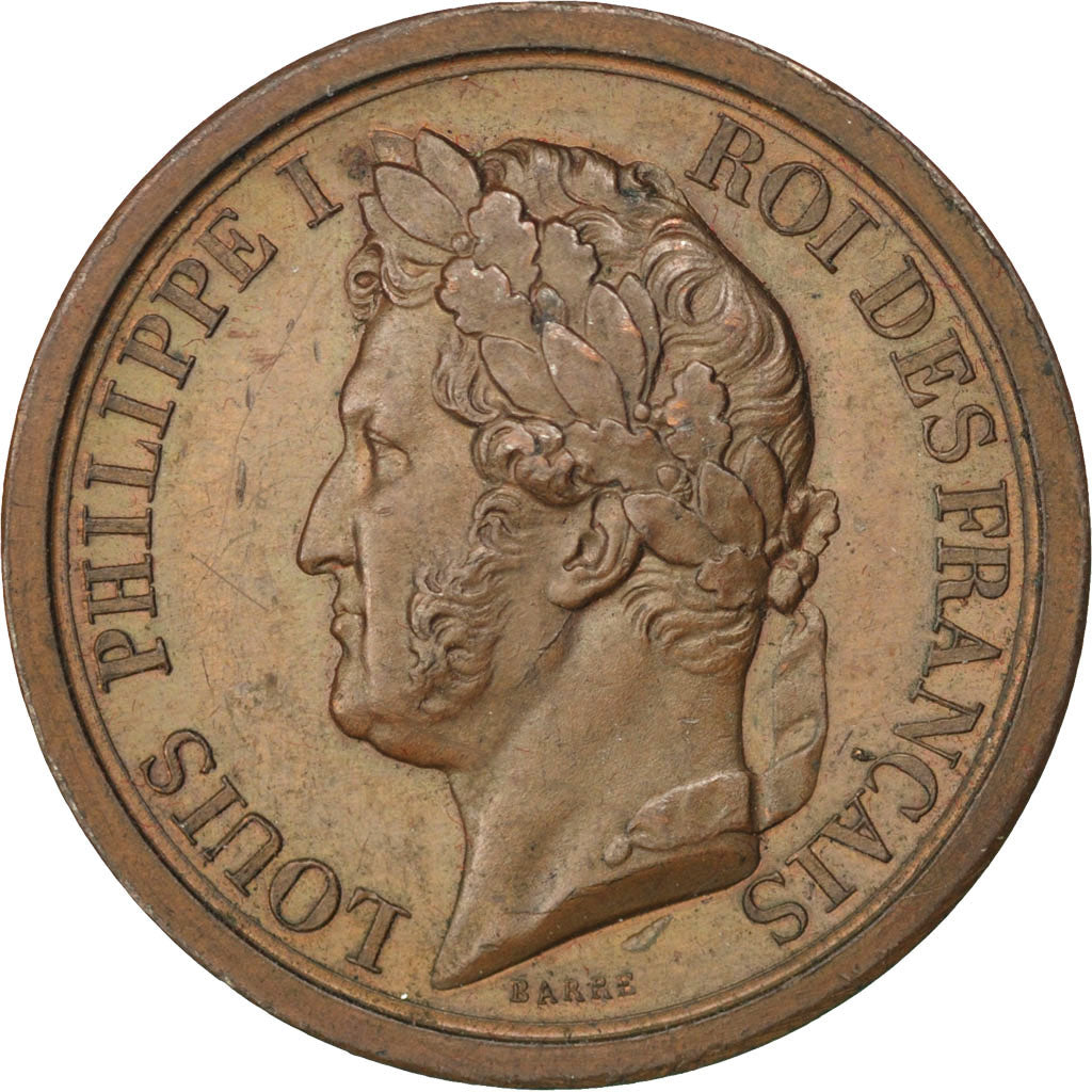 Frankreich, Medaille, Charles X, 1842, Kupfer, Barre, VZ
