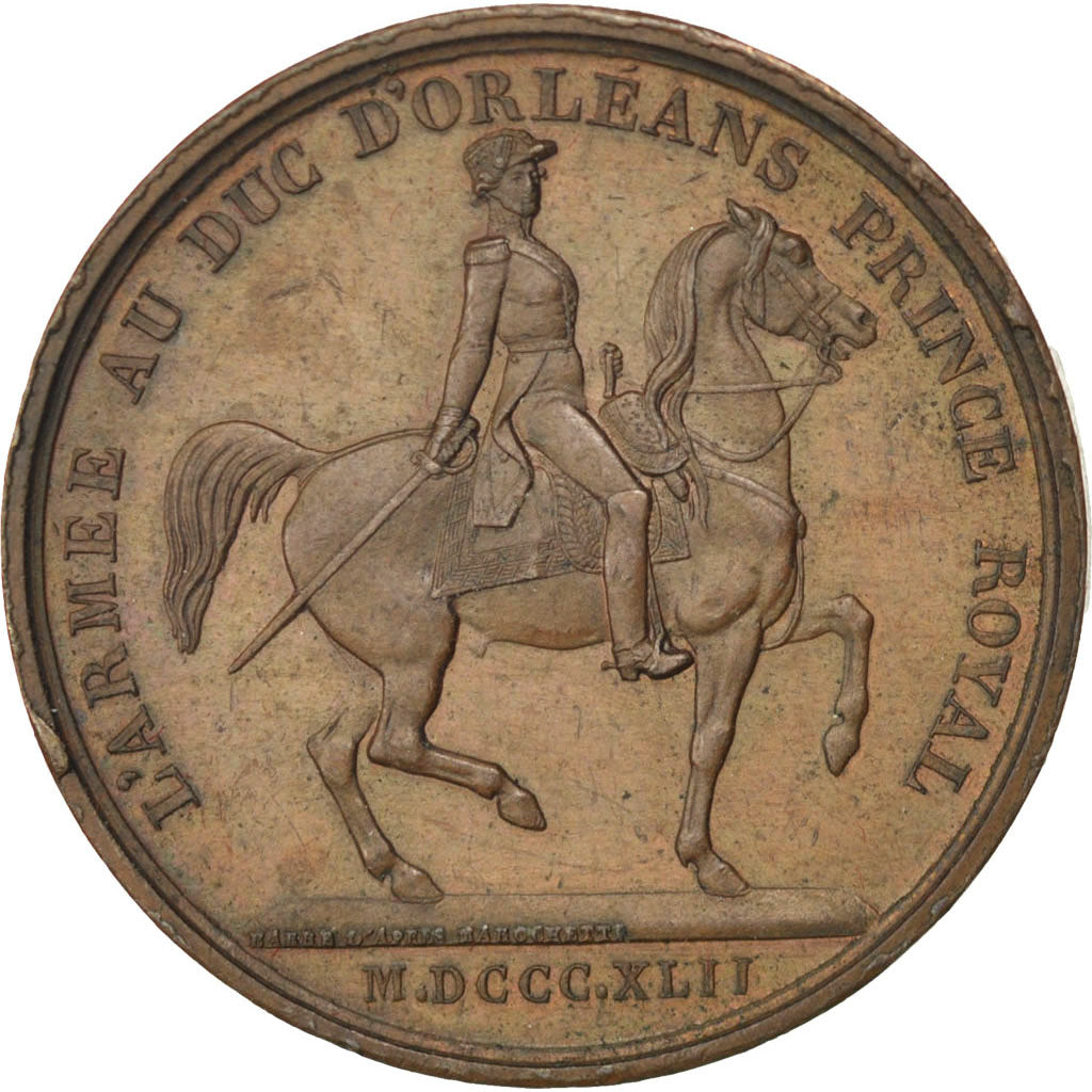 Frankreich, Medaille, Charles X, 1842, Kupfer, Barre, VZ