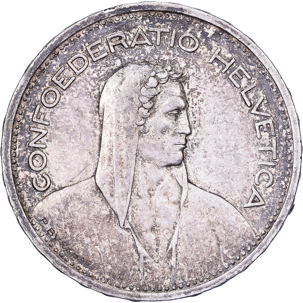 Switzerland, 5 Francs, 1953, Bern, Silver, EF(40-45), KM:40