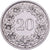 Suíça, 20 Rappen, 1926, Bern, Níquel, EF(40-45), KM:29