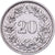 Svizzera, 20 Rappen, 1931, Bern, Nichel, BB, KM:29