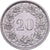 Svizzera, 20 Rappen, 1960, Bern, Rame-nichel, BB+, KM:29a
