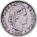 Suiza, 20 Rappen, 1891, Bern, Níquel, MBC, KM:29