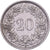 Svizzera, 20 Rappen, 1959, Bern, Rame-nichel, BB+, KM:29a