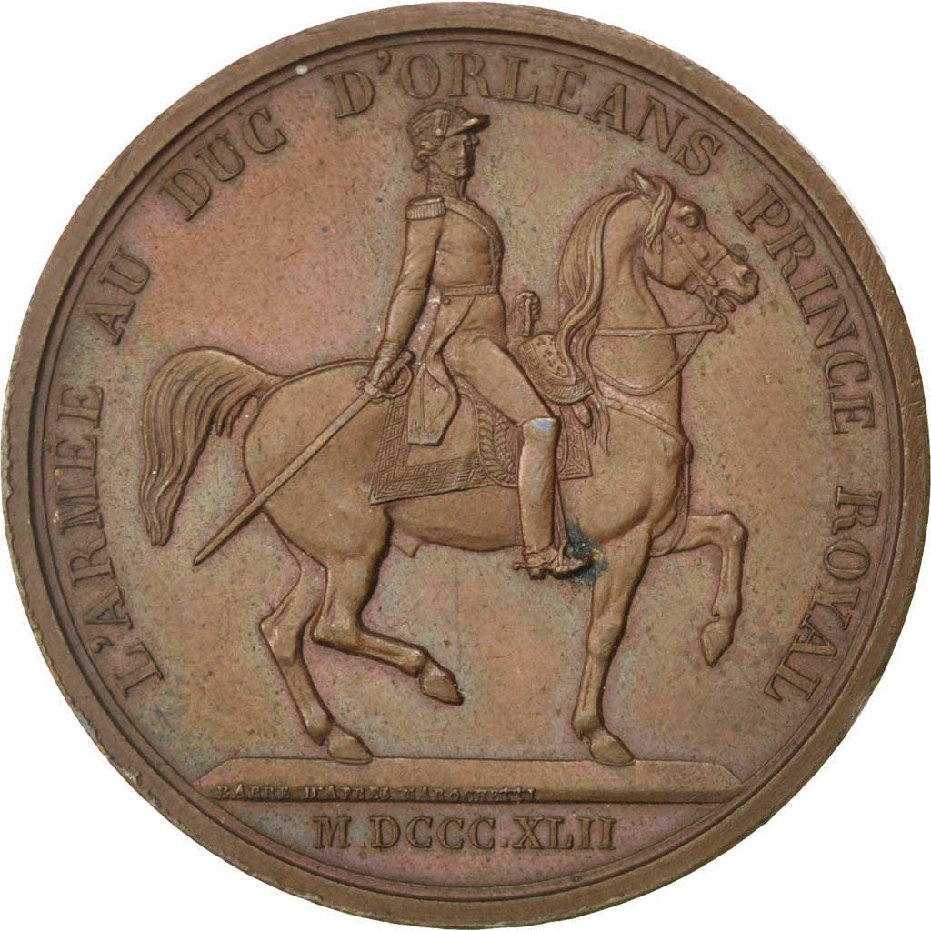 France, Medal, Louis Philippe I, 1842, Copper, Barre, AU(55-58)