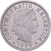 Suiza, 20 Rappen, 1983, Bern, Cobre - níquel, MBC+, KM:29a