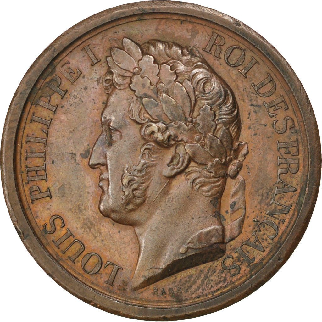 France, Médaille, Louis Philippe I, 1842, Cuivre, Barre, SUP