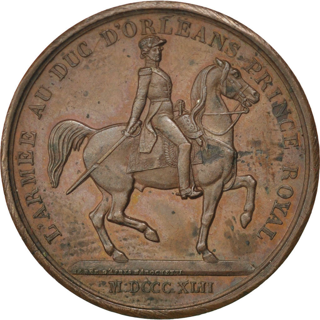 France, Médaille, Louis Philippe I, 1842, Cuivre, Barre, SUP