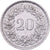 Svizzera, 20 Rappen, 1944, Bern, Rame-nichel, BB+, KM:29a
