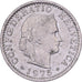 Switzerland, 20 Rappen, 1975, Bern, Copper-nickel, AU(50-53), KM:29a