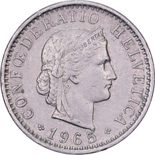 Switzerland, 20 Rappen, 1965, Bern, Copper-nickel, EF(40-45), KM:29a