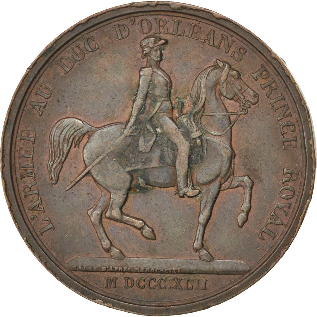 France, Medal, Louis Philippe I, 1842, Copper, Barre, AU(50-53)