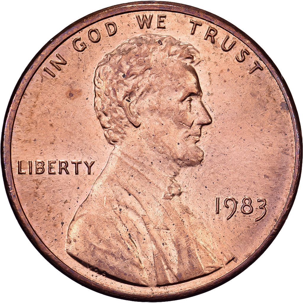 Verenigde Staten, Cent, Lincoln, 1983, U.S. Mint, Copper Plated Zinc, PR