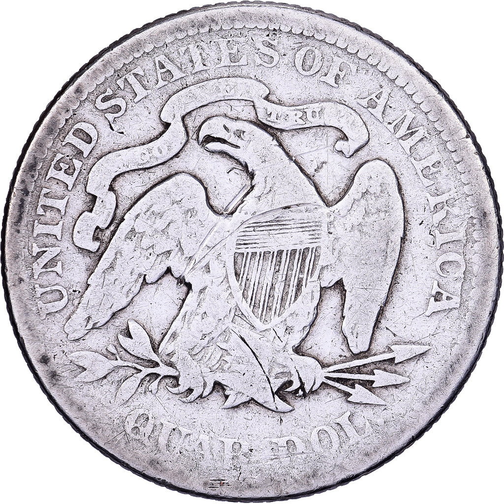 Stati Uniti, Quarter, Seated Liberty, 1877, U.S. Mint, Argento, MB, KM:A98