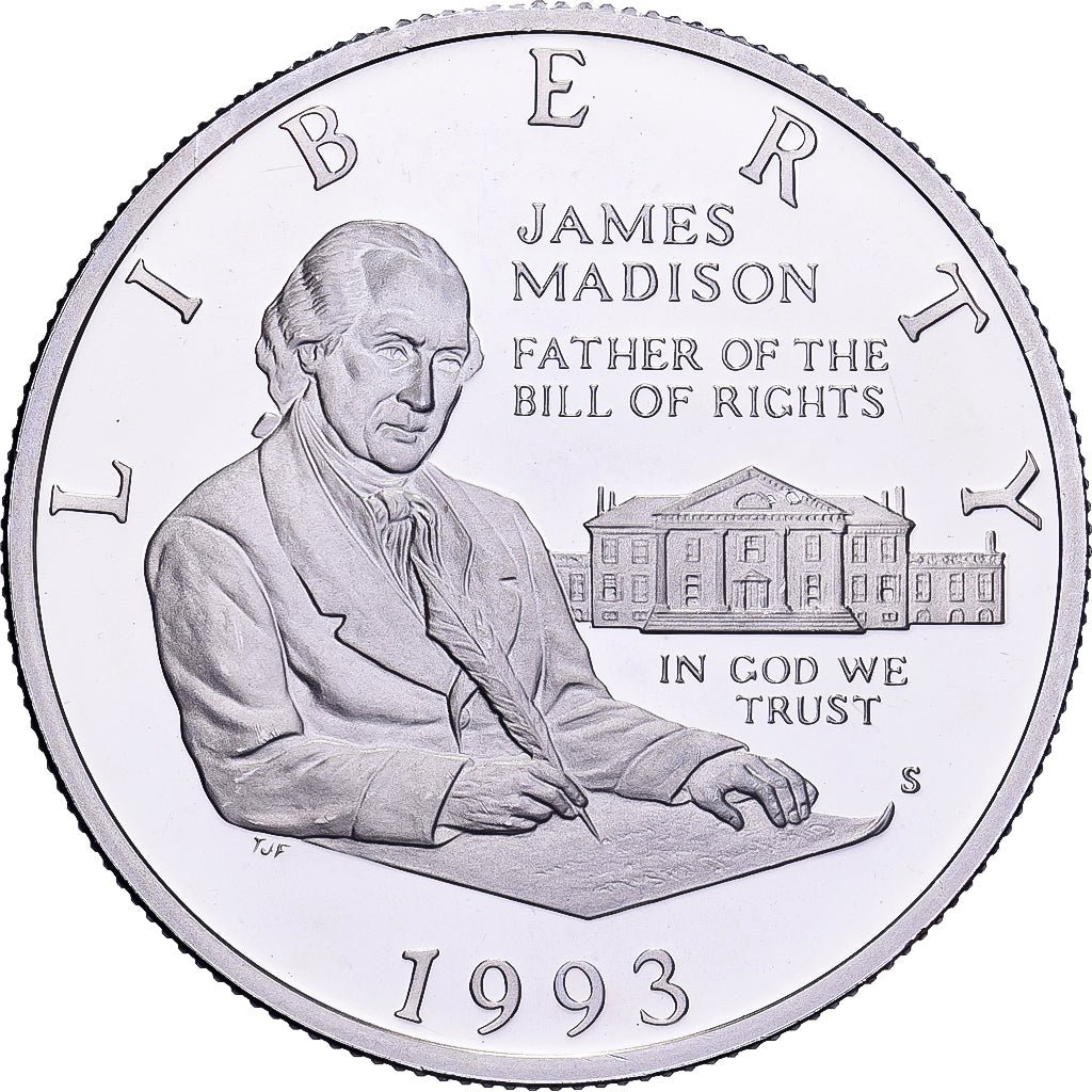 USA, Half Dollar, 1993, U.S. Mint, Proof, Srebro, MS(65-70), KM:240