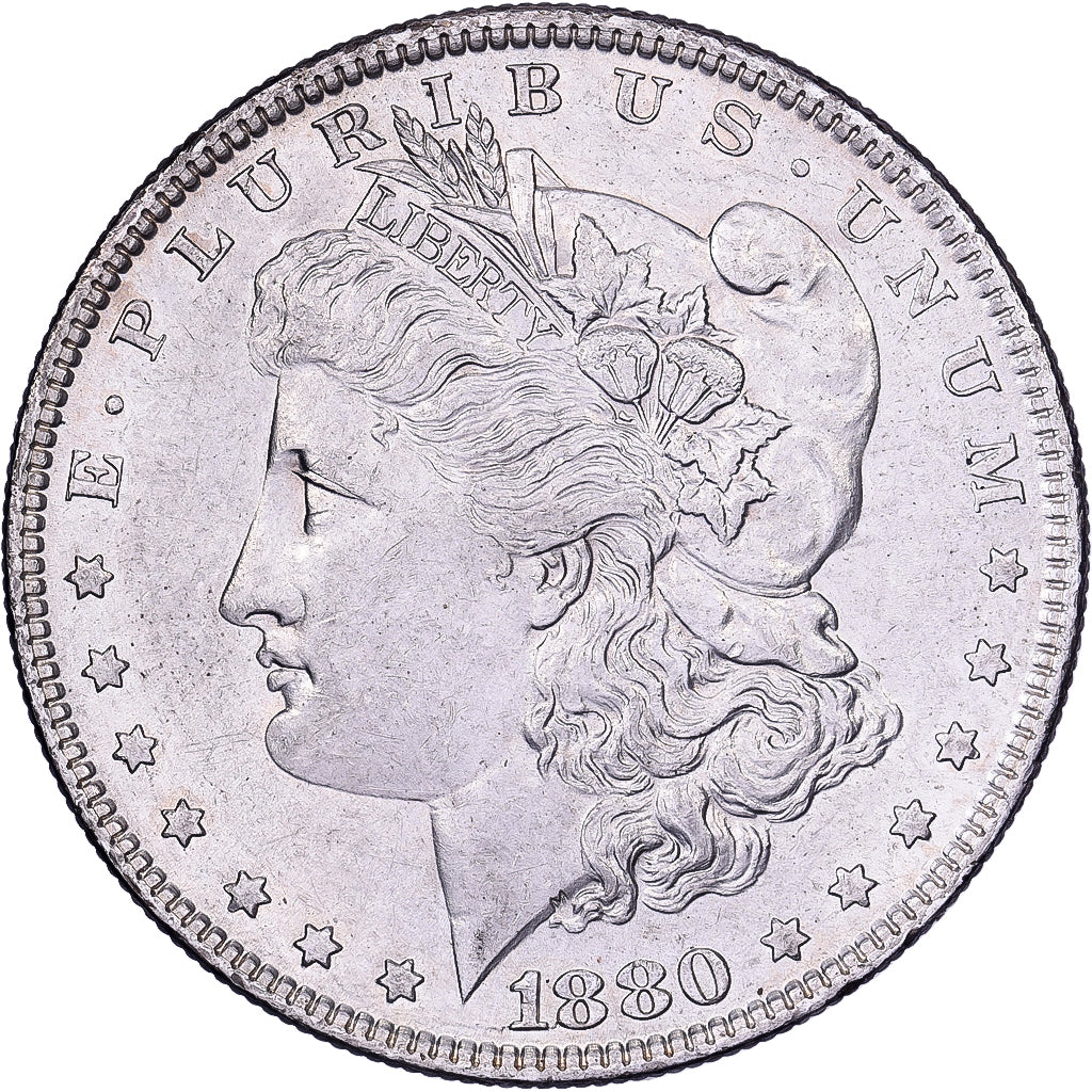 Vereinigte Staaten, Dollar, Morgan, 1880, U.S. Mint, Silber, VZ, KM:110