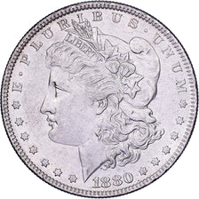 Vereinigte Staaten, Dollar, Morgan, 1880, U.S. Mint, Silber, VZ, KM:110