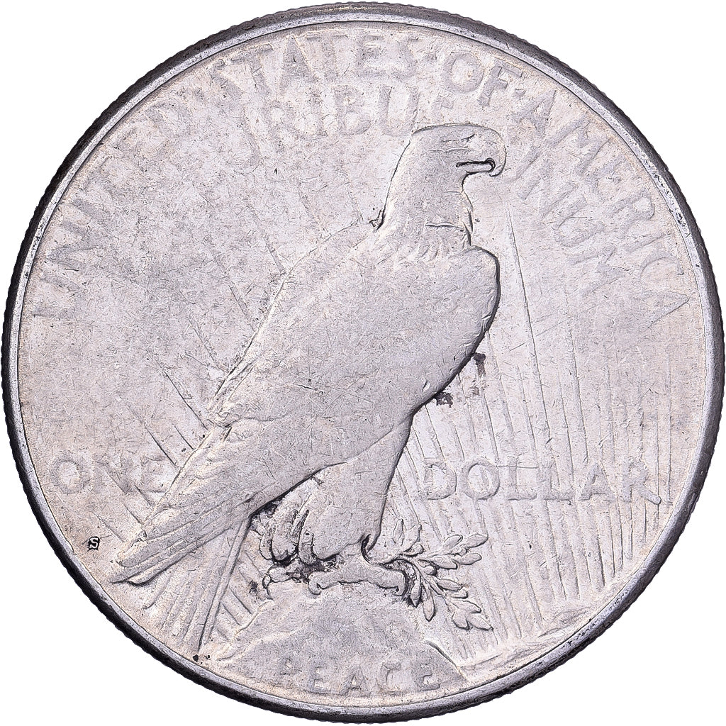 États-Unis, Dollar, Peace, 1923, U.S. Mint, Argent, TTB, KM:150