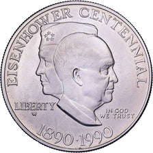 United States, Dollar, 1990, U.S. Mint, Silver, AU(55-58), KM:227
